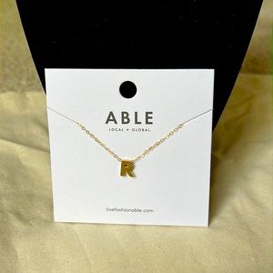 Able “R” Necklace